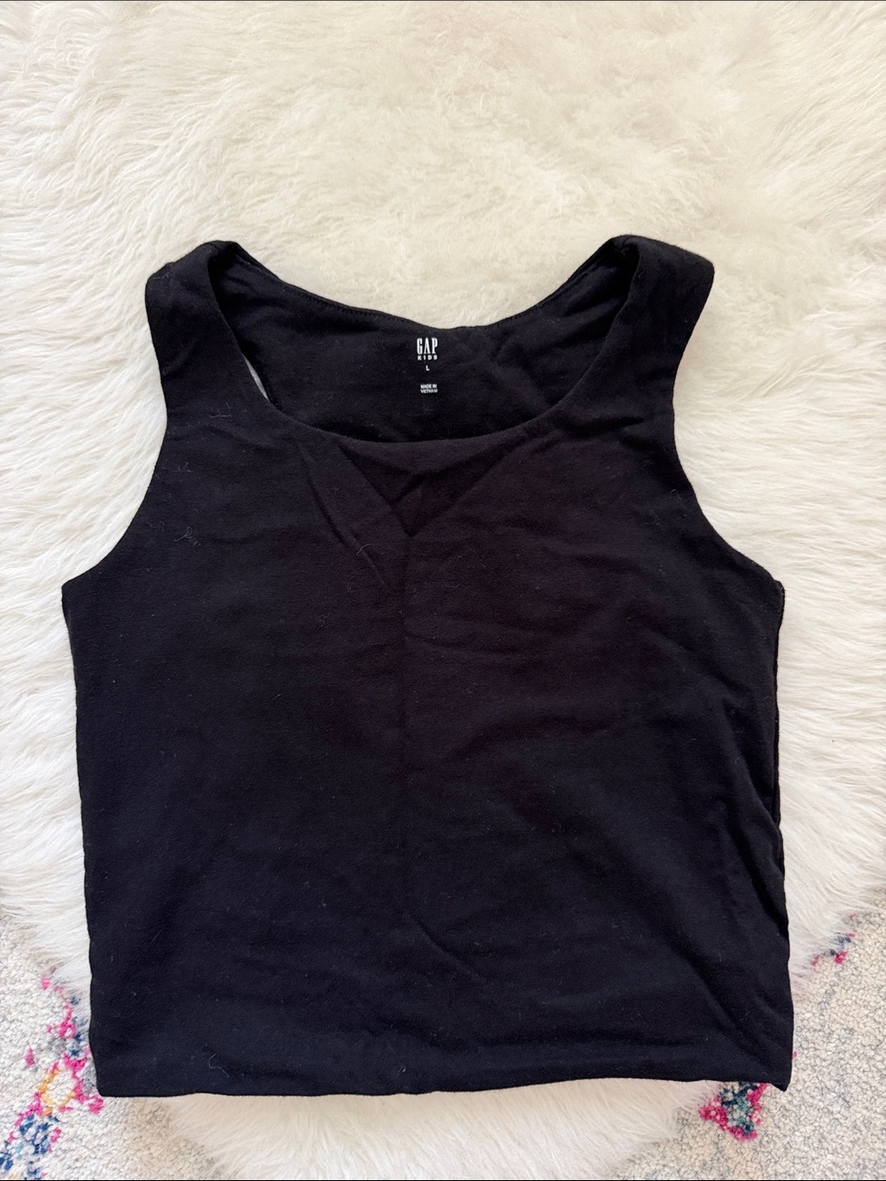 GAP Black Girls Racerback Scoop Neck Tank Top